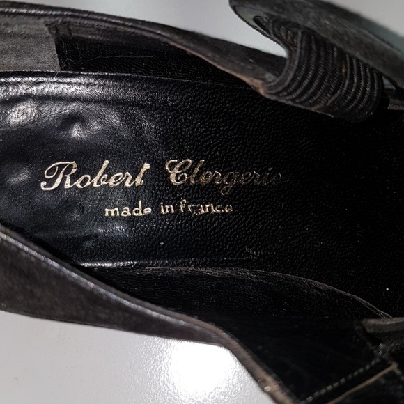 Vintage Suede Robert Clergerie Mary Janes. - Picture 8 of 8